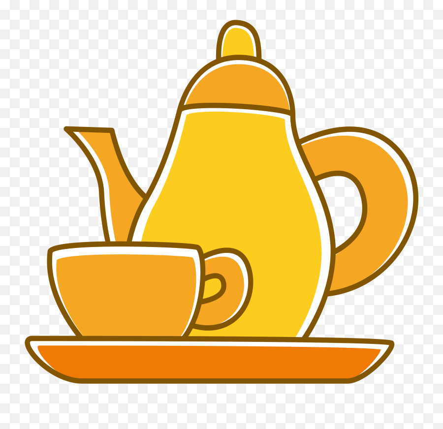 Download Hd Teaware Coffee Clip Art Tea Set Transprent - Cha Chá De Panela Png,Tea Set Png