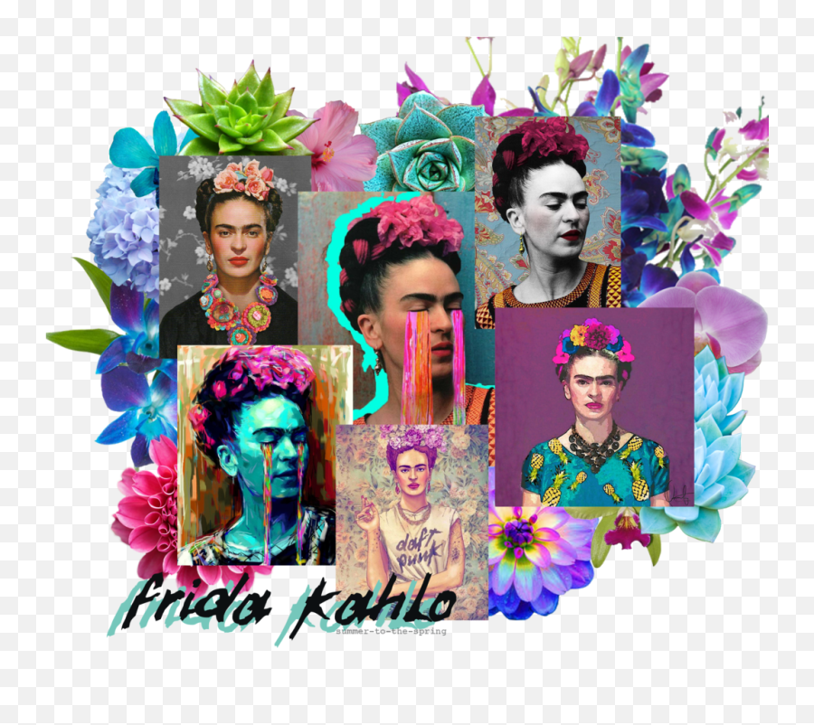 Seamless childish pattern Frida Kahlo portrait  Creative kids hand drawn  texture for fabric wrapping textile wallpaper apparel Vector  illustration Stock Vector  Adobe Stock