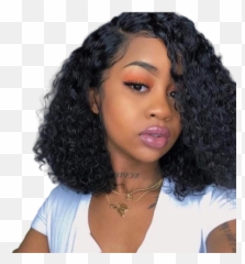 Brazilian Deep Wave 360 Lace Wig - 12 Inch Curly png