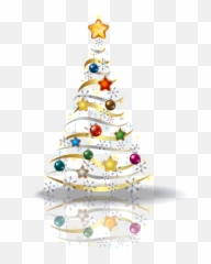 Transparent Christmas Gold Tree Png Picture - Background Clipart