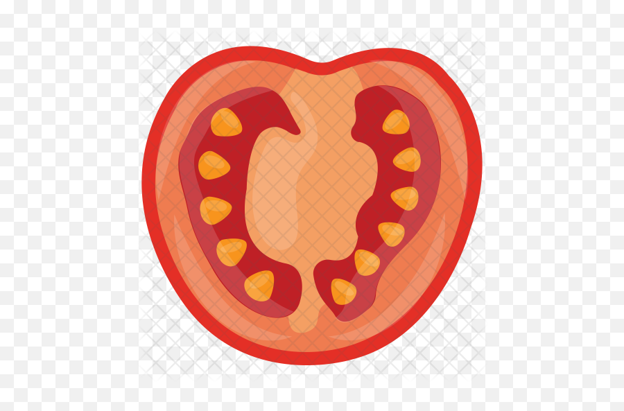 Tomato Slice Icon Of Flat Style - Illustration Png,Tomato Slice Png