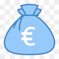 Money Bag Icon Euro Clipart - Of Png