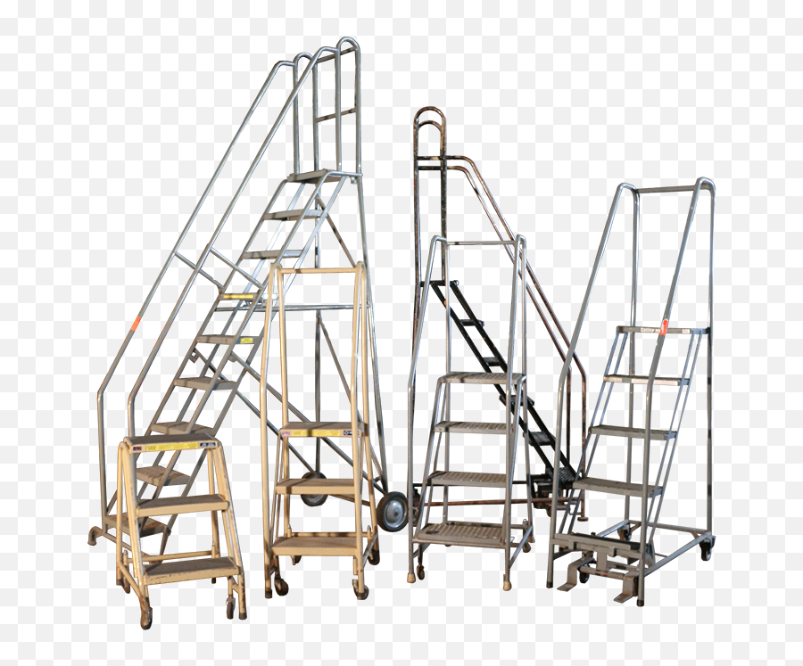 Used Rolling Ladders For Sale By American Surplus Inc - Ladder Png,Ladder Transparent