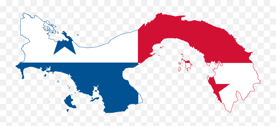 Flag - Panama Map With Flag Png,Panama Flag Png