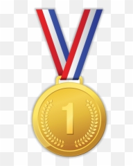 Silver Medal Gold Olympic - Png