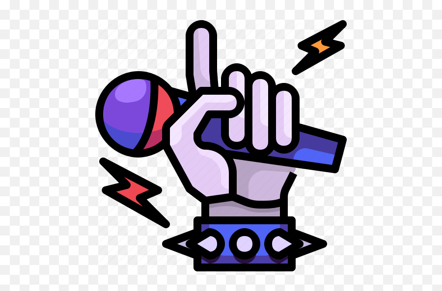 Hand Hands Heavy Metal Rock Roll Icon - Rocknroll Hand Icon Png,Rock And Roll Png