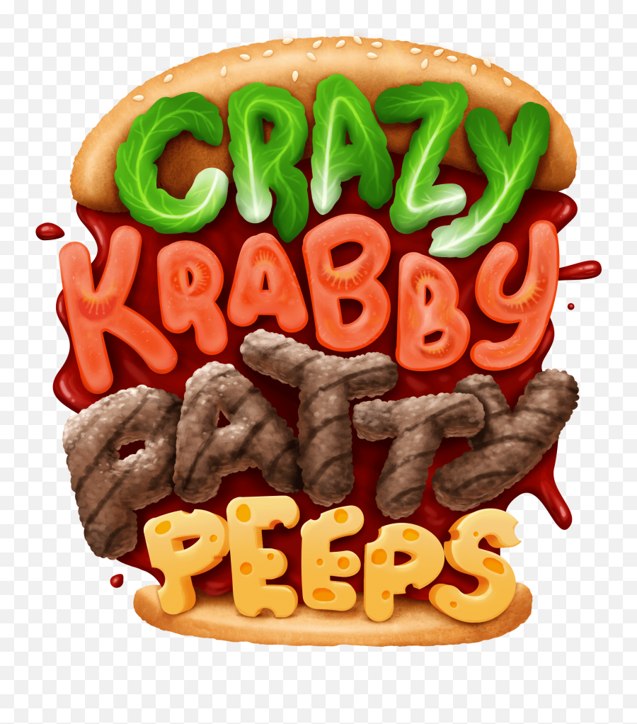 Crazy - Illustration Png,Krabby Patty Png