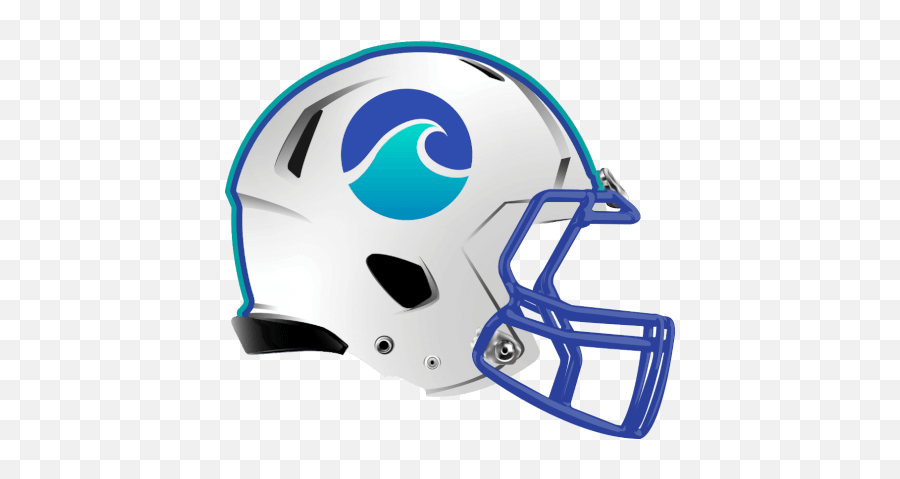 Tidal Waves Fantasy Football Logo Helmet With Images - Tidal Wave Football Logo Png,Tidal Logo