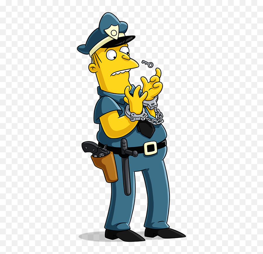Download Hd The Simpsons Clipart Police Officer - Simpsons Police Officer The Simpson Png,Simpsons Transparent