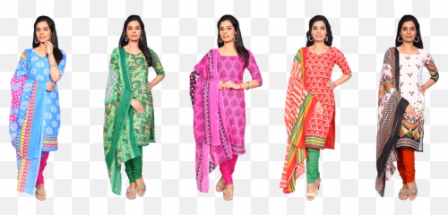 Download Sameera 5 Cotton Unstitched Dress Material - Silk Ladies Dress Design Png,Silk Png
