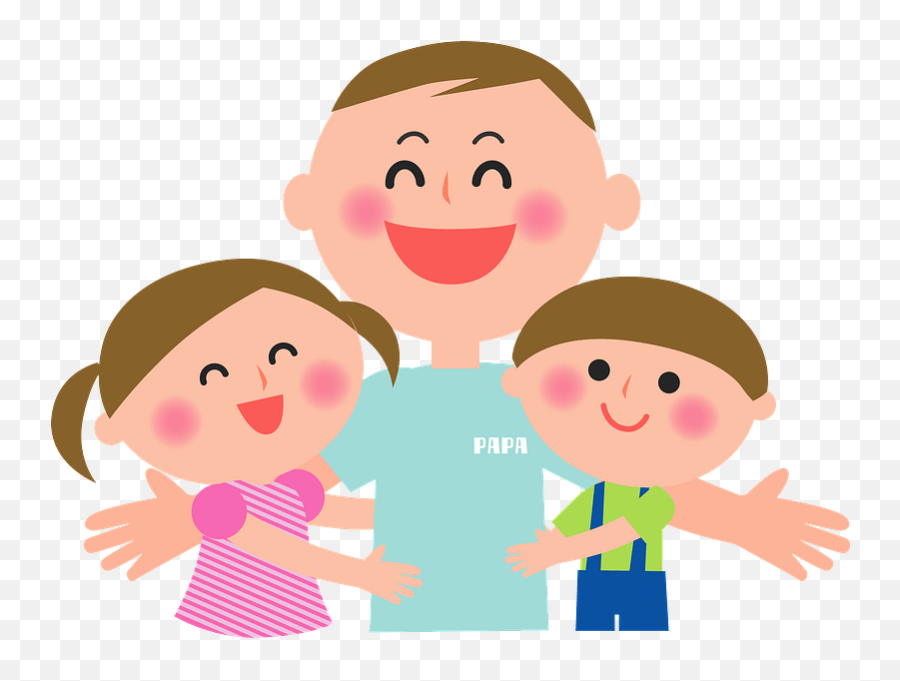 Father With Son And Daughter Clipart Free Download - Father Png,Father And Son Png