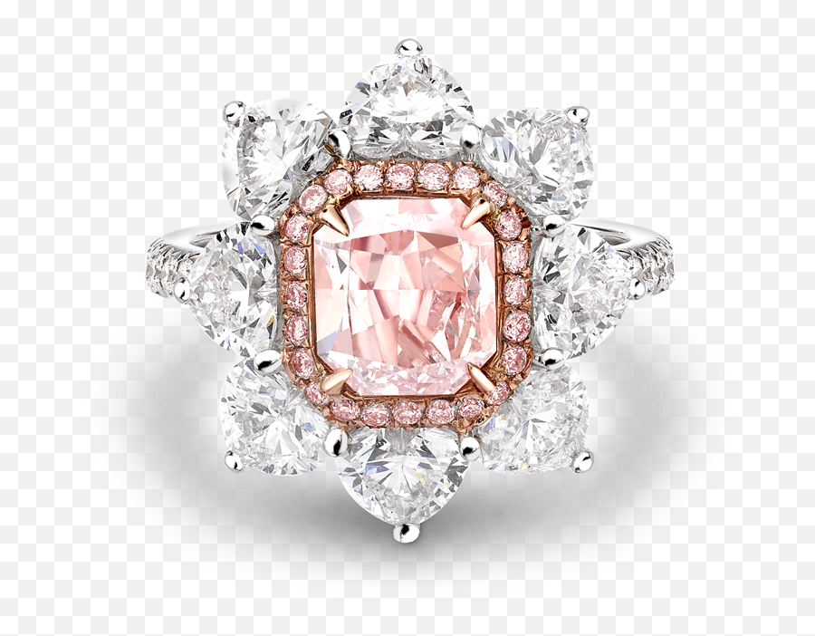 Masterpiece Radiant Cut Fancy Pink Diamond Ring 152ct In - Engagement Ring Png,Pink Diamond Png