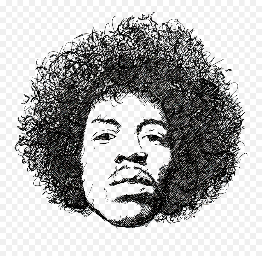 Jimi Hendrix - Kiss The Sky Andymullady Png,Jimi Hendrix Png