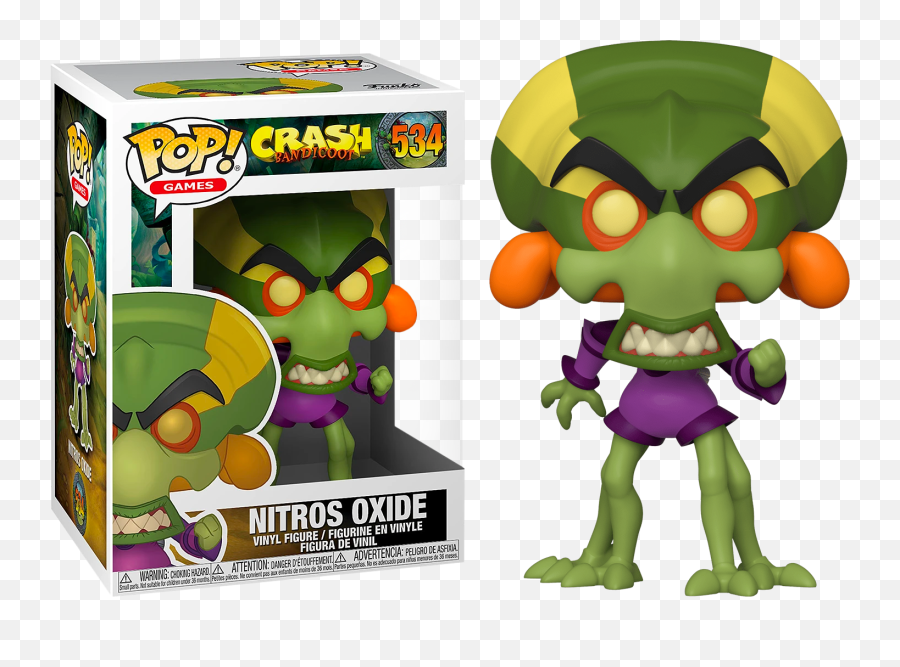Crash Bandicoot - Nitros Oxide Pop Vinyl Figure Funko Pop De Crash Bandicoot Png,Crash Bandicoot Png