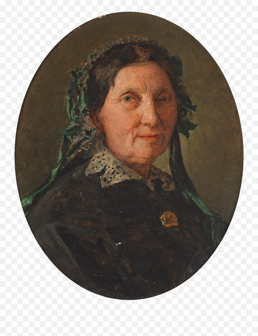 Old Woman In A Lace Collar And With - Ferdinand Georg Waldmüller Png,Lace Circle Png