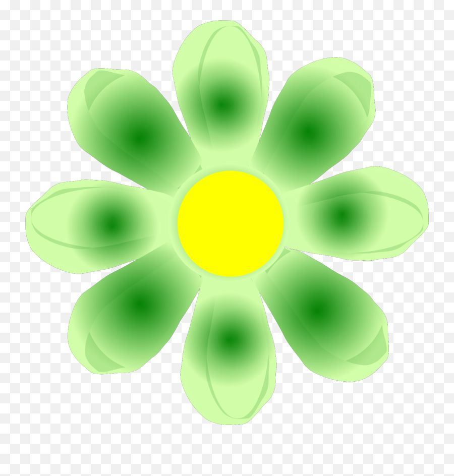 Green Flower Svg Vector Clip Art - Svg Clipart Circle Png,Flower Clip Art Png