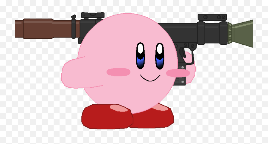 Pixilart - Kirby With An Rpg By Cyanine Cartoon Png,Kirby Transparent