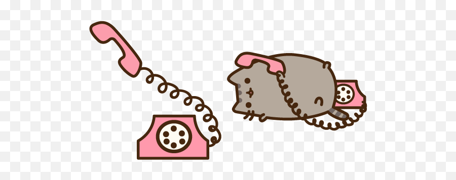 Pusheencat Tagged Tweets And Downloader Twaku - Pusheen On The Phone Png,Pusheen Cat Png