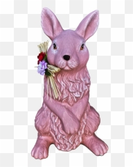 Bunny Rabbit Ears Sculpture Deco - png