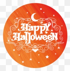 Happy Halloween Entrance Vinyl Rug - Dot png