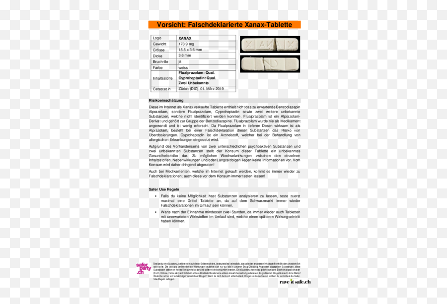 Drugsdataorg Formely Ecstasydata Test Details Result - Document Png,Xanax Png