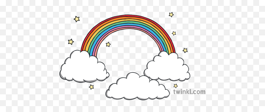 Colouring - Unicorn With Rainbow And Clouds Png,Rainbow Unicorn Png