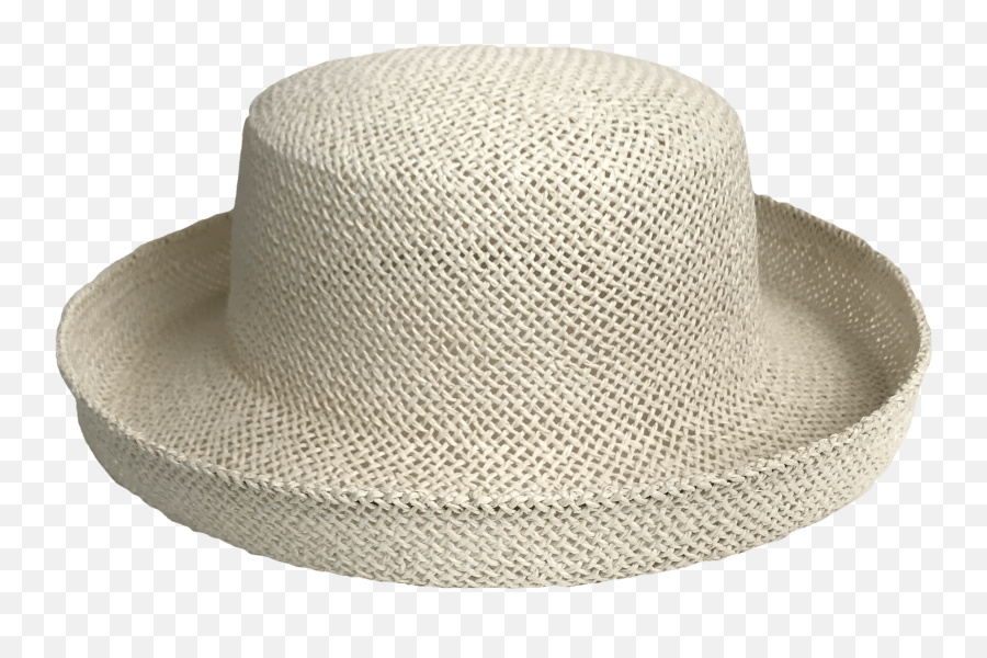 Cream Straw Hat With Brim - Solid Png,Straw Hat Transparent