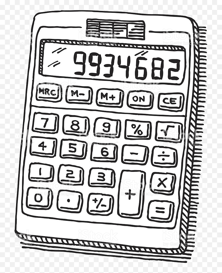 Library Of Calculator Jpg Black And White - Calculator Black And White Png,Calculator Png