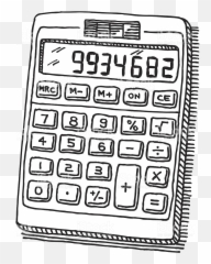 Library Of Calculator Jpg Black And White - Calculator Black And White Png,Calculator Png