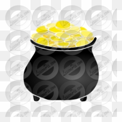 Pot Of Gold Stencil For Classroom Therapy Use - Great Dish png