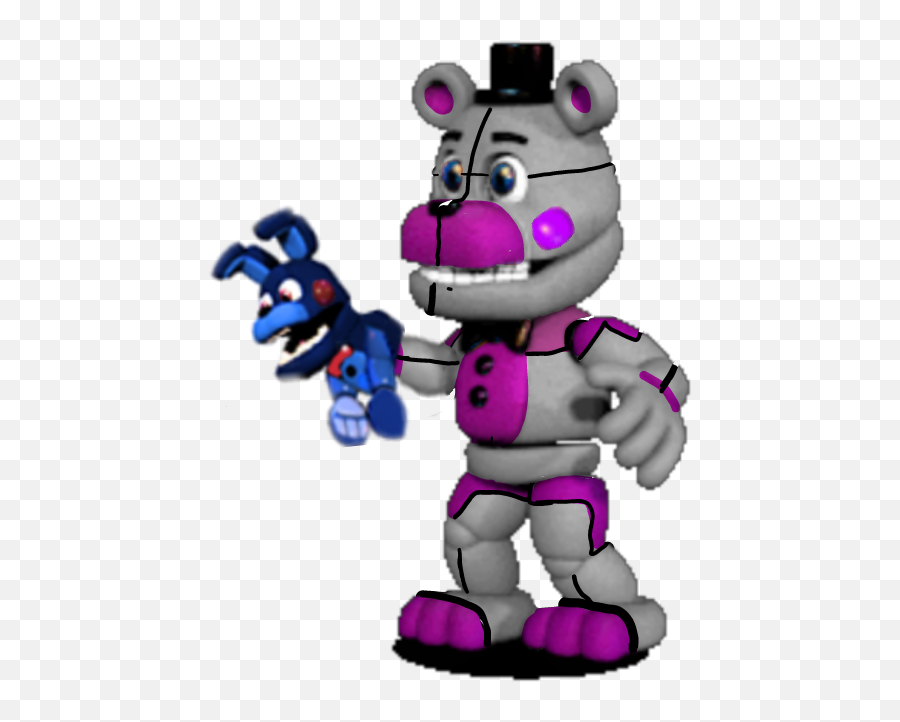 Funtime Freddy Fnaf World Sticker By Mblack - Fnaf World Funtime Freddy Png,Funtime Freddy Transparent