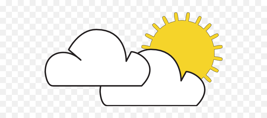 Partly Sunny Weather Logo Download - Horizontal Png,Partly Cloudy Weather Icon