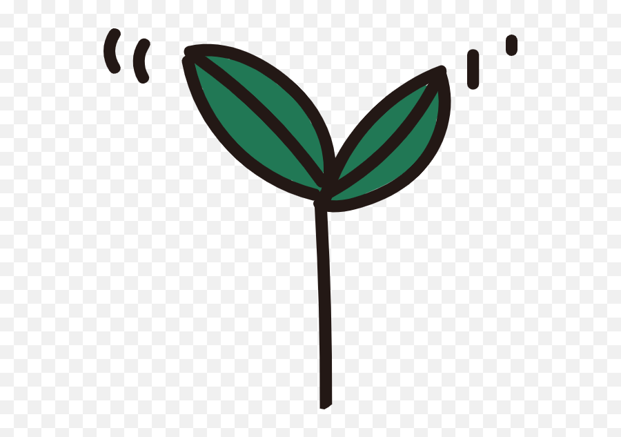 Small Sprouts Saplings Vector - Cute Bean Sprout Png,Bean Sprout Icon