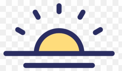 Free Sunrise Morning Color Vector Icon Png