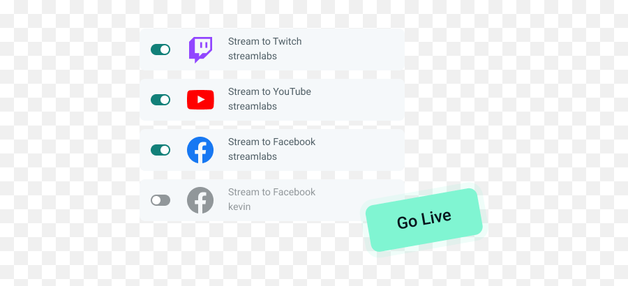 Live Stream To Twitch Youtube And Facebook Streamlabs - Dot Png,Twitch Bot Icon