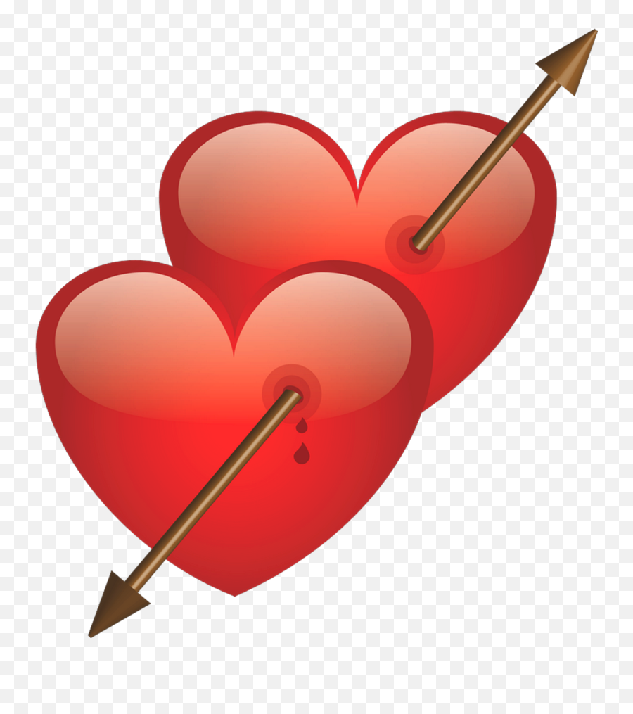 Download Two Heart With Arrow Png - Love You Dil Ka Png Dil Ka Photo Download,Love Arrow Png