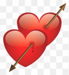 Download Two Heart With Arrow Png - Love You Dil Ka PNG Photo