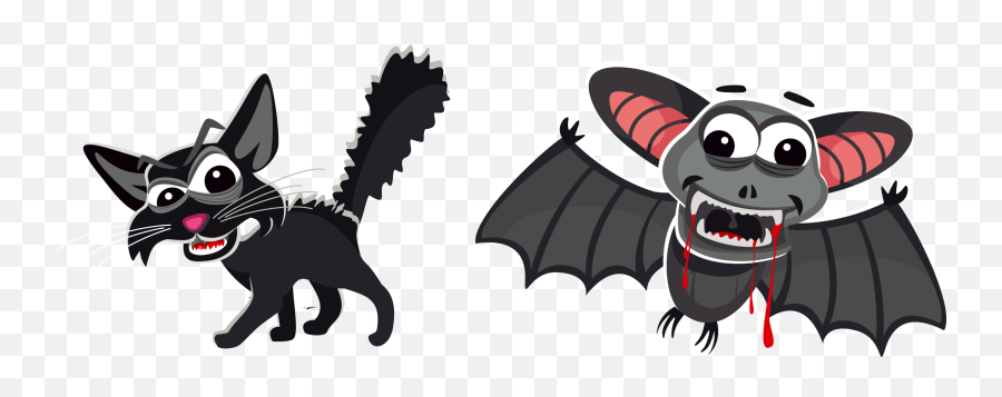 Vampire Clipart Tooth - Animated Bat Png,Vampire Teeth Png