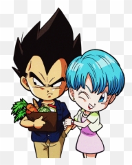 Bulma Dragon Ball Chibi - Vegeta Y Png