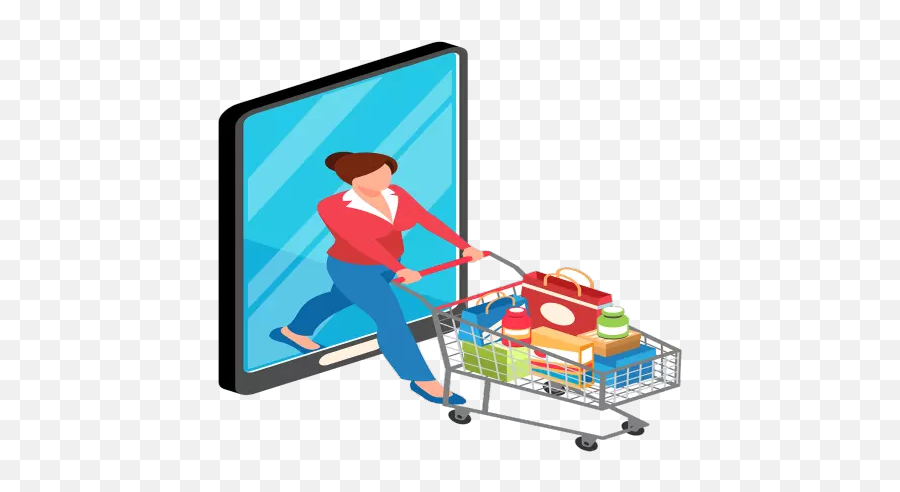 Grocery Mobile App Development Company Booking - Shopping Basket Png,Google Play Store Shopping Bag Icon