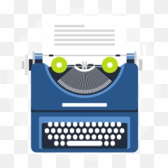 Content Marketing Blogging And Copywriting - Slamdot Typewriter Vector Illustration png