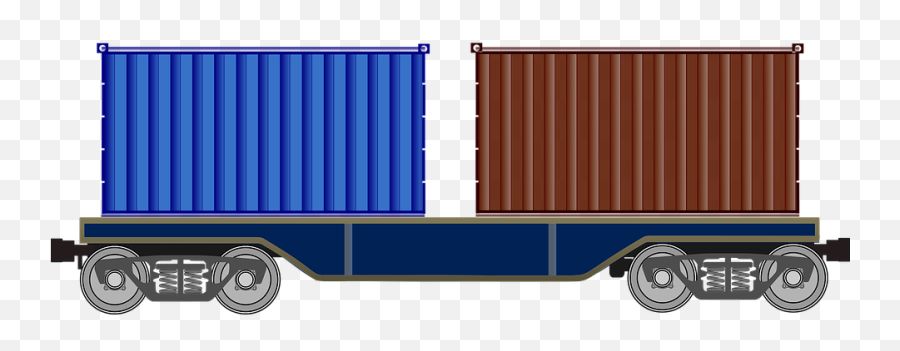 1 Free Flatcars U0026 Flat Beds Vectors - Container Flatbed Rail Car Png,Kargo Icon