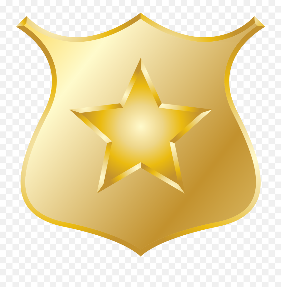 Gold Police Badge Icon 12508 - Free Icons And Png Backgrounds Transparent Background Police Badge Clipart,Gold Bow Transparent Background