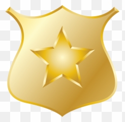 Gold Police Badge Icon 12508 - Free Icons And Png Backgrounds Transparent Background Police Badge Clipart,Gold Bow Transparent Background