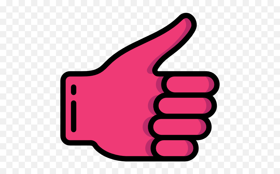 Thumb Up - Free Gestures Icons Girly Png,Thumbs Up Icon Transparent Background