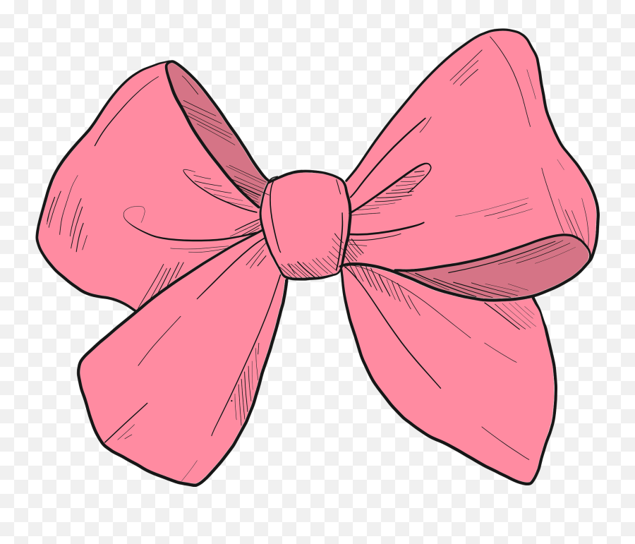 Pink Bow Clipart Free Download Transparent Png Creazilla - Cute Pink Bow Clipart,Pink Bow Icon