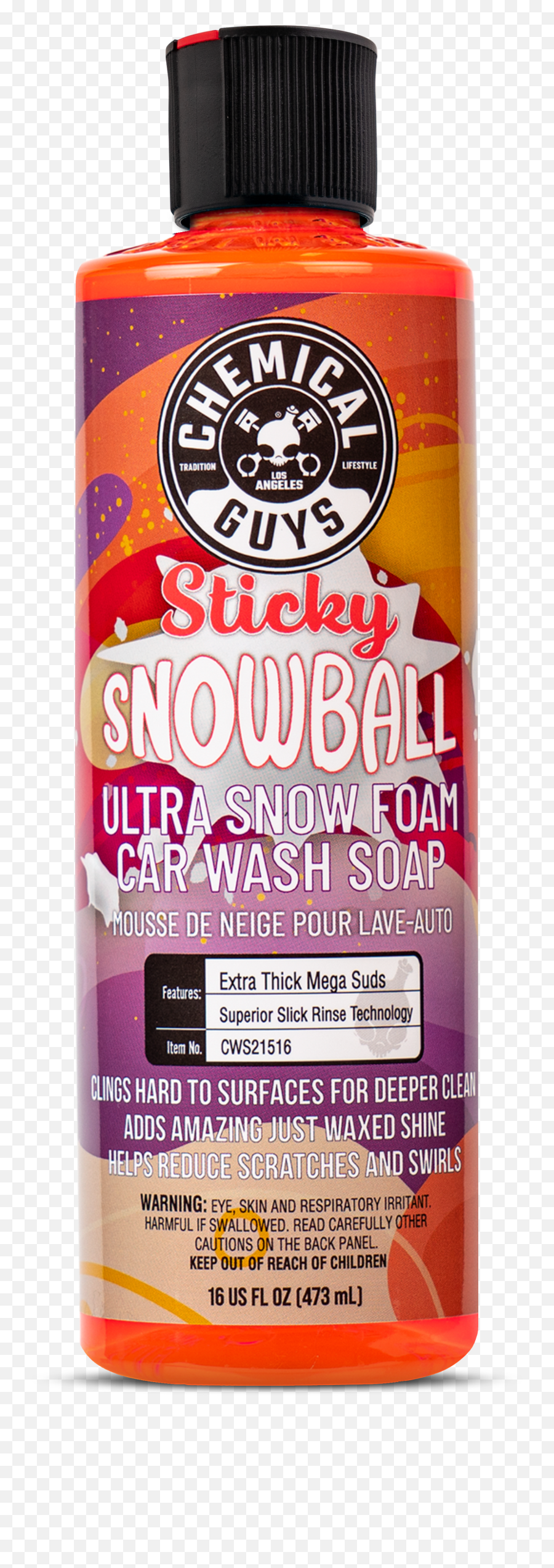 Sticky Snowball Ultra Snow Foam Car Wash - Chemical Guys Sticky Snowball Png,Red X Icon For Car Home Ultra