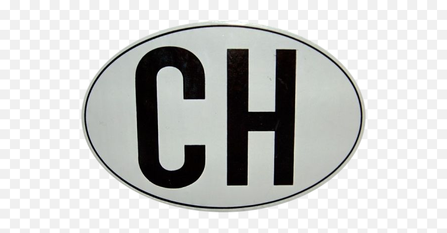 Ch International Vehicle Registration - Ch Swiss Png,White Oval Png