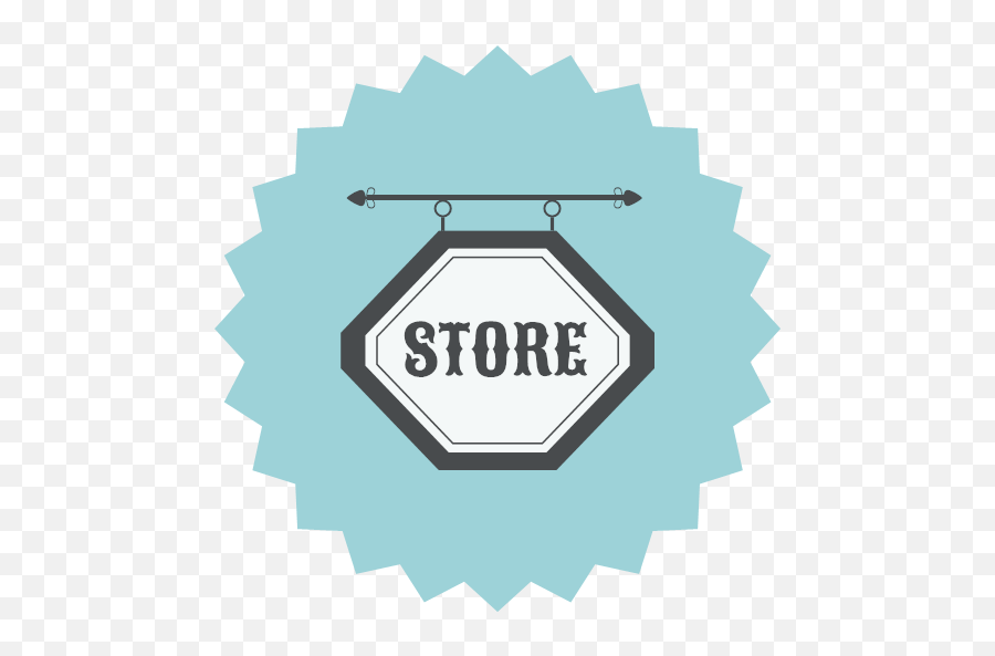 Retro Shop Shopping Sign Store Icon - E Commerce And Shopping Png,Store Icon