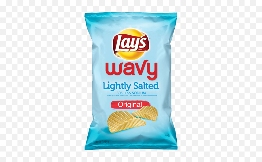 Wavy Lightly Salted Original Potato - Lays Wavy Lightly Salted Potato Chips Png,Lays Png